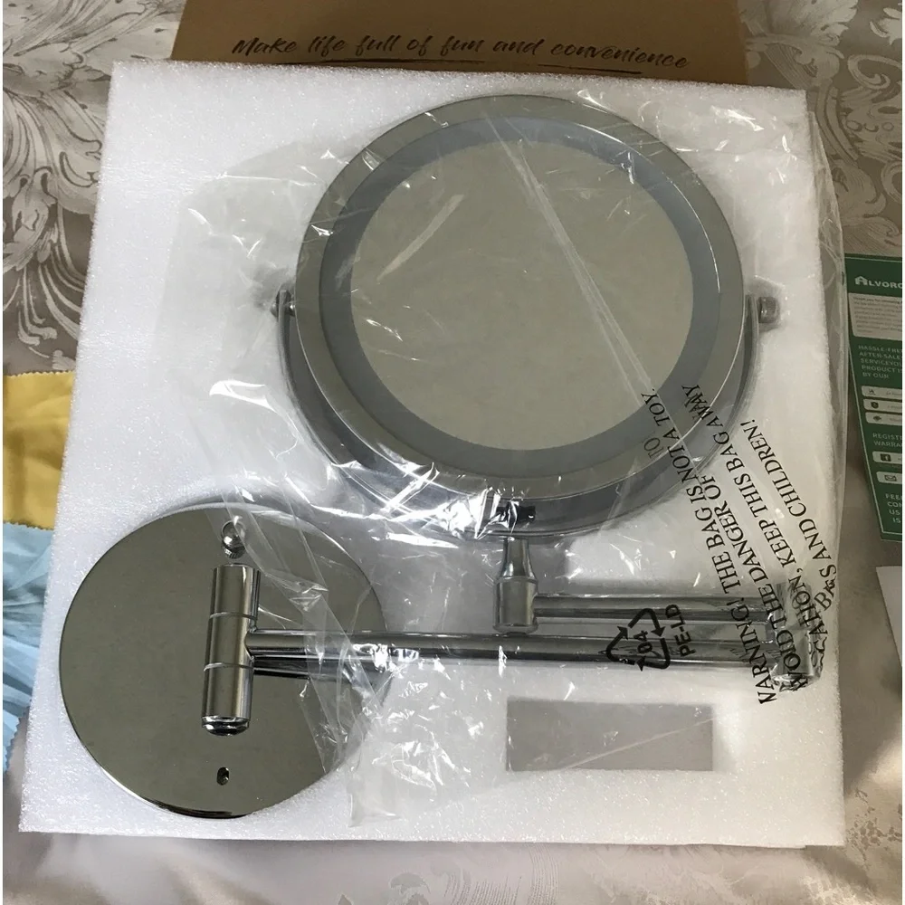 7” LED WALL MOUNTED MAKEUP MIRROR